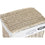 Juego de Cestos DKD Home Decor Beige Poliéster Mimbre (44 x 34 x 56 cm)