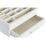 Caja-Joyero DKD Home Decor Cristal Blanco Marfil 21 x 16 x 9 cm Madera MDF