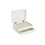 Caja-Joyero DKD Home Decor Cristal Blanco Marfil 21 x 16 x 9 cm Madera MDF