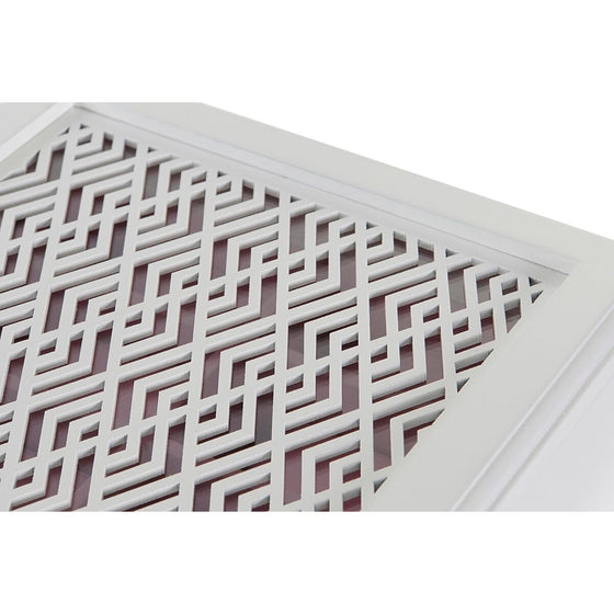 Caja para Relojes DKD Home Decor 29 x 20 x 9 cm Cristal Blanco Rosa claro Madera MDF