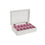 Caja para Relojes DKD Home Decor 29 x 20 x 9 cm Cristal Blanco Rosa claro Madera MDF