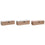 Caja para Infusiones DKD Home Decor 30 x 9 x 8 cm Cristal Rosa Blanco 3 Piezas Madera MDF