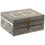 Caja-Joyero DKD Home Decor 17,5 x 12,5 x 8,5 cm Champán Natural Aluminio