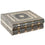 Caja-Joyero DKD Home Decor Champán Natural Madera Aluminio 22,5 x 18,8 x 7,6 cm