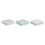 Caja para Infusiones DKD Home Decor Azul Blanco Verde Lila Metal Cristal Madera MDF (3 Unidades)