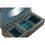 Caja-Joyero DKD Home Decor Plateado Azul cielo Madera Aluminio 22,5 x 10 x 6,5 cm