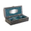 Caja-Joyero DKD Home Decor Plateado Azul cielo Madera Aluminio 22,5 x 10 x 6,5 cm