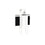 Joyero de Pie Home ESPRIT Blanco Espejo Madera MDF 34 x 26,5 x 92 cm