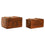 Cajas de almacenamiento Home ESPRIT Natural Madera de abeto 38 x 24 x 22 cm 4 Piezas