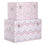 Juego de Baúles 51 x 31 x 32 cm PVC DMF (2 Piezas)
