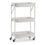 Carrito Verdulero Acero Blanco Plástico (29,5 x 78,5 x 45,5 cm)