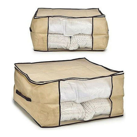 Caja de Almacenaje 8430852414625 Crema Polipropileno 81 L 45 x 30 x 60 cm