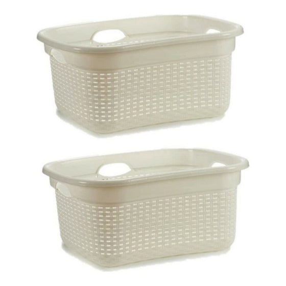 Cesto 986485 42,5 x 25,5 x 63,5 cm Blanco Plástico 25 L