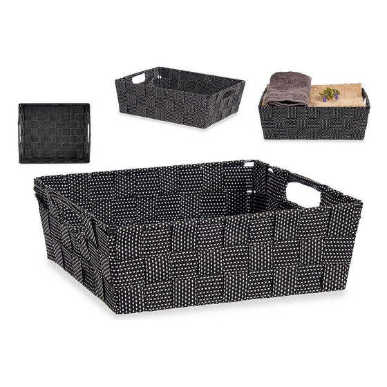Cesta 23 x 8 x 27 cm Negro 3 L