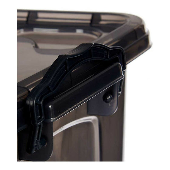 Caja de Almacenaje Con ruedas Antracita Plástico 30 L 40 x 20,5 x 63 cm