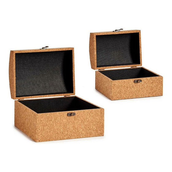 Juego de Baúles Corcho Madera MDF (2 pcs)
