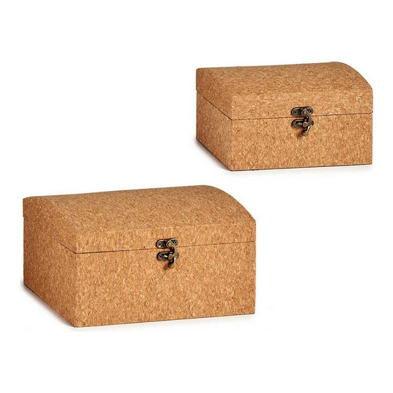 Juego de Baúles Corcho Madera MDF (2 pcs)