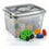Caja de Almacenaje Confortime Tetris Gris Plástico 14 L (12 Unidades)