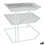 Estante Confortime Organizador Blanco Metal 23 x 23 x 20 cm (8 Unidades)