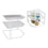 Estante Confortime Metal Blanco Organizador 23 x 23 x 20 cm