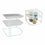 Estante Confortime Organizador Blanco Metal 23 x 23 x 20 cm (8 Unidades)