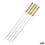 Set de Pinchos para Barbacoa Metal 38,5 cm (4 Piezas) (36 Unidades) (4 pcs)