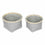 Juego de Cestas Confortime Plástico 2 Piezas 26 x 26 x 17 cm Redonda