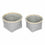 Juego de Cestas Confortime 2 Piezas Redonda 26 x 26 x 17 cm (2 Piezas) (6 Unidades)