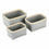 Juego de Cestas Confortime 3 Piezas Rectangular (3 Piezas) (6 Unidades)