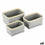 Juego de Cestas Confortime 3 Piezas Rectangular (3 Piezas) (6 Unidades)