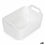 Cesta Multiusos Confortime Blanco 24 x 16,7 x 11,2 cm (18 Unidades)