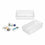 Cesta Multiusos Confortime Blanco 38 x 22 x 9,5 cm