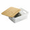 Caja Multiusos Confortime Blanco Marrón Bambú Plástico 36 x 26,5 x 13,5 cm (6 Unidades)