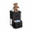 Cajonera Confortime Negro Tejido no tejido 30 x 30 x 59 cm