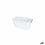 Cesta Multiusos Confortime Plástico Blanco Con asas Madera 27 x 14,5 x 12 cm (12 Unidades)