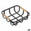 Cesta Multiusos Confortime Negro 23 x 23 x 8 cm (6 Unidades)