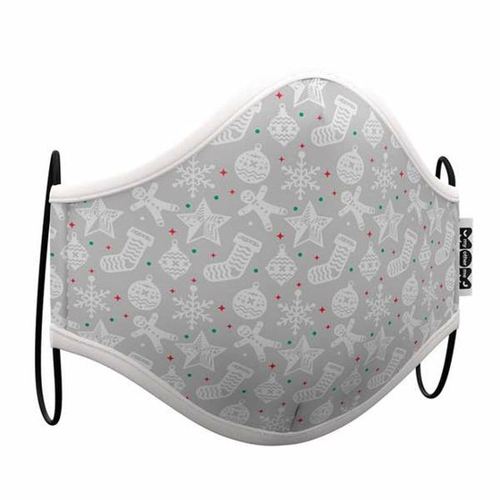 Mascarilla Higiénica de Tela Reutilizable My Other Me Navidad Gris