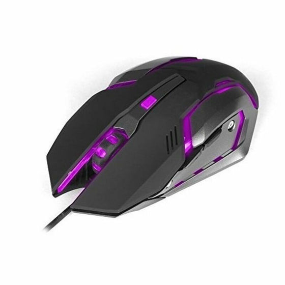 Ratón Gaming con LED NGS GMX-100 USB 2400 Negro/Gris