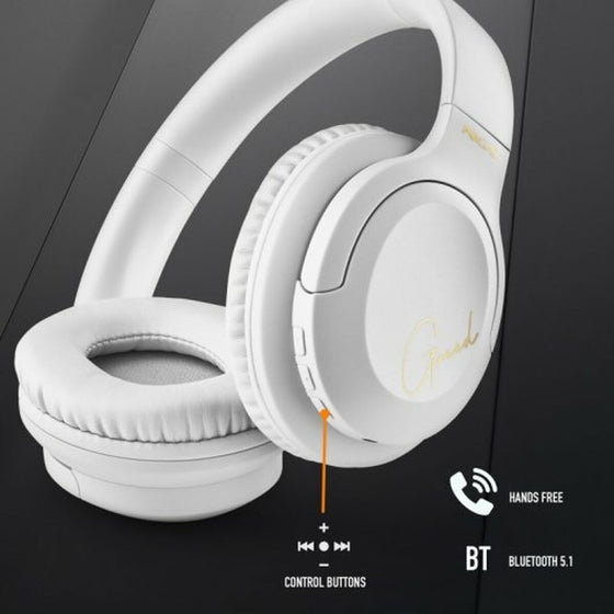 Auriculares Bluetooth con Micrófono NGS Blanco