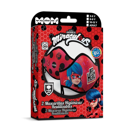 Mascarilla Higiénica My Other Me 2 Unidades LadyBug