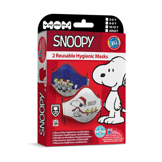 Mascarilla Higiénica My Other Me 2 Unidades Snoopy Adultos