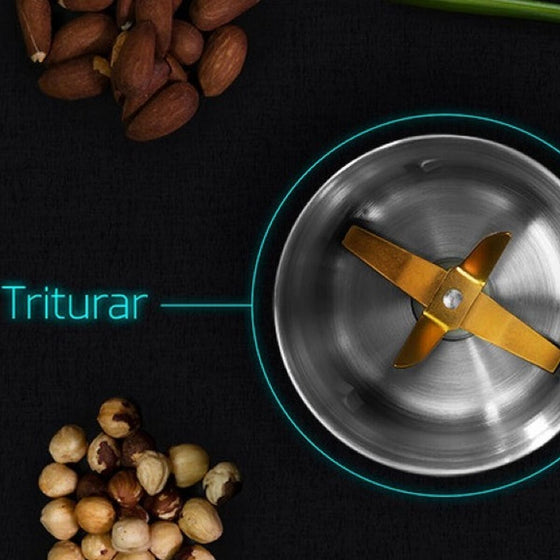 Molinillo Eléctrico Cecotec TitanMill 300 DuoClean Acero Inoxidable 300 W