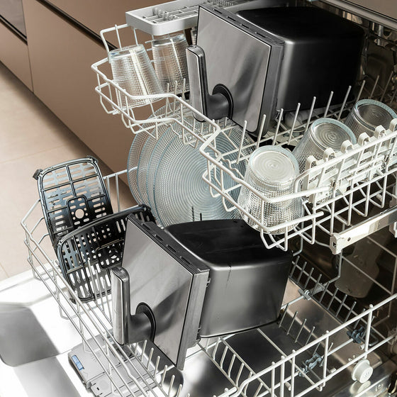 Freidora de Aire InnovaGoods Negro 3400 W 8 L Acero Inoxidable (Reacondicionado A)