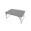 Mesa Plegable Marbueno Aluminio Blanco 64 x 29,5 x 42 cm