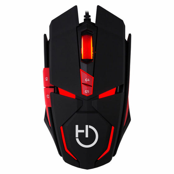 Ratón Gaming Hiditec GMO010001 8100 dpi Rojo