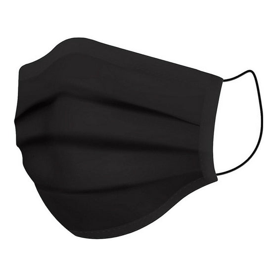 Mascarilla Higiénica de Tela Reutilizable Negro Adulto