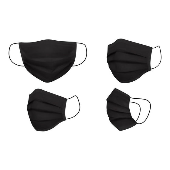 Mascarilla Higiénica de Tela Reutilizable Negro Adulto