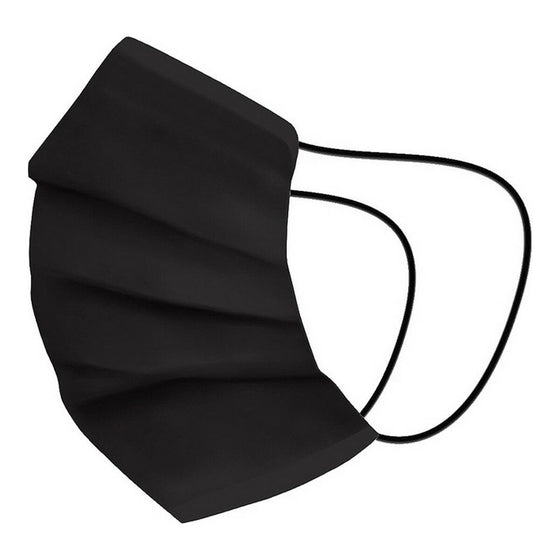 Mascarilla Higiénica de Tela Reutilizable Negro Adulto