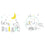 Protector de Cuna Cool Kids Let's Dream (60 x 60 x 60 + 40 cm)