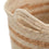 Juego de Cestos Natural Beige 33 x 33 x 38 cm Fibra natural (3 Piezas)